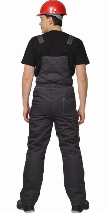 Костюм «ФАВОРИТ» зимний: куртка кор., полукомбинезон тёмно-серый с серым