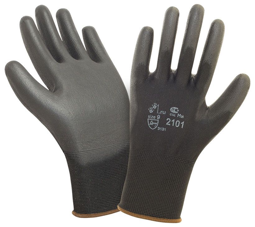 Перчатки 2Hands Air 2101BLK черные нейлон с полиуретаном