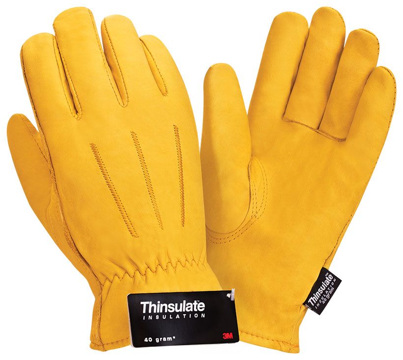 Перчатки кожаные утепленные «Siberia 0150», 3M Thinsulate