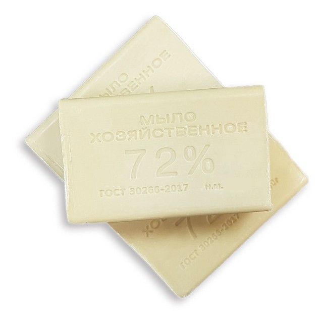 Мыло хозяйственное 100 гр. 72 % в прозрачной обертке флоупак